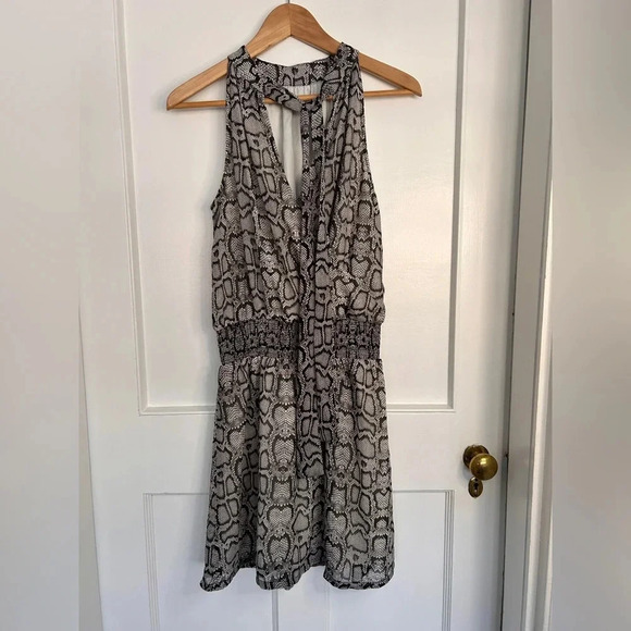 Stella and Dot You do You Snakeskin Dress in Black and Grey Size S - Picture 3 of 12